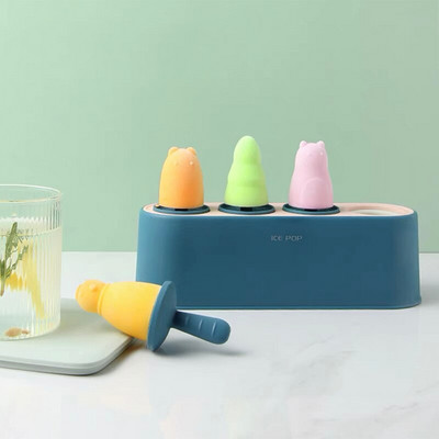 Sada foriem na nanuky, 4 kusy, domáci silikónový výrobník nanukov, ľahko uvoľniteľné formy na zmrzlinu, opakovane použiteľné kuchynské formy na nanuky