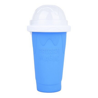 Greitai šaldyti kokteilių puodeliai Smulkintų ledų gaminimo aparatas Milkshake Aušinimo puodelis Silikoninis išspaudžiamas Slushy puodelis „Pasidaryk pats“ Naminiai šaldyti gėrimai