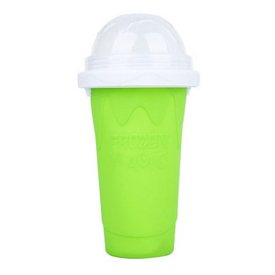 Greitai šaldyti kokteilių puodeliai Smulkintų ledų gaminimo aparatas Milkshake Aušinimo puodelis Silikoninis išspaudžiamas Slushy puodelis „Pasidaryk pats“ Naminiai šaldyti gėrimai