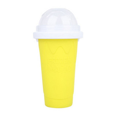 Greitai šaldyti kokteilių puodeliai Smulkintų ledų gaminimo aparatas Milkshake Aušinimo puodelis Silikoninis išspaudžiamas Slushy puodelis „Pasidaryk pats“ Naminiai šaldyti gėrimai