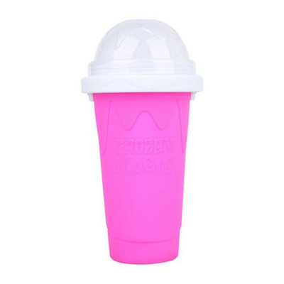 Greitai šaldyti kokteilių puodeliai Smulkintų ledų gaminimo aparatas Milkshake Aušinimo puodelis Silikoninis išspaudžiamas Slushy puodelis „Pasidaryk pats“ Naminiai šaldyti gėrimai