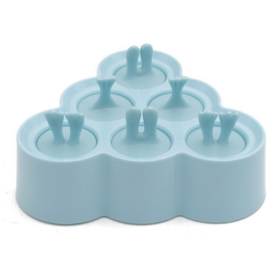 6 skylučių ledų silikoninės formelės Mielos mini ledų gaminimo formelės šokoladinės ledų formelės Namų DIY naminės popsicles Įrankiai Daugkartinio naudojimo formelės