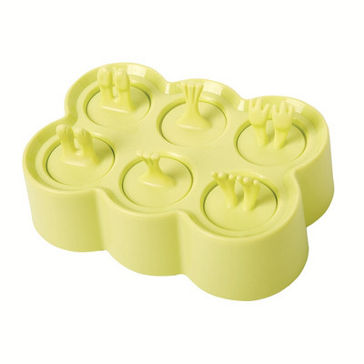 6 skylučių ledų silikoninės formelės Mielos mini ledų gaminimo formelės šokoladinės ledų formelės Namų DIY naminės popsicles Įrankiai Daugkartinio naudojimo formelės