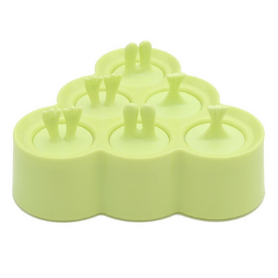 6 skylučių ledų silikoninės formelės Mielos mini ledų gaminimo formelės šokoladinės ledų formelės Namų DIY naminės popsicles Įrankiai Daugkartinio naudojimo formelės