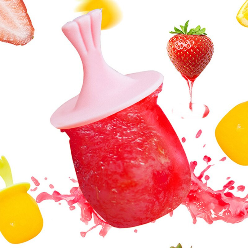 Silikónové formy na zmrzlinu so 6 otvormi, roztomilý mini výrobník zmrzliny, forma na čokoládový ľad, domáce DIY, domáce nástroje na nanuky, opakovane použiteľné formy