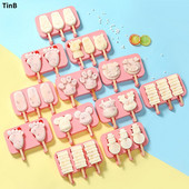 10 štýlov silikónovej formy na zmrzlinu, formy na nanuky, držiak na výrobník zmrzliny, forma na mrazený ľad s vekom na nanukové paličky, kuchynské náradie