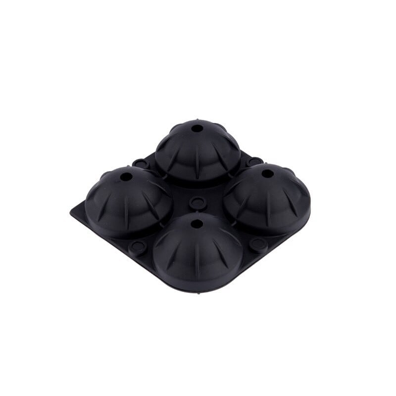 Veľká guľová formička na ľad - Výrobník ľadových guľôčok na whisky vyrába ľadové guľôčky s priemerom 4,5 cm - Flexibilná silikónová formička na ľadové kocky