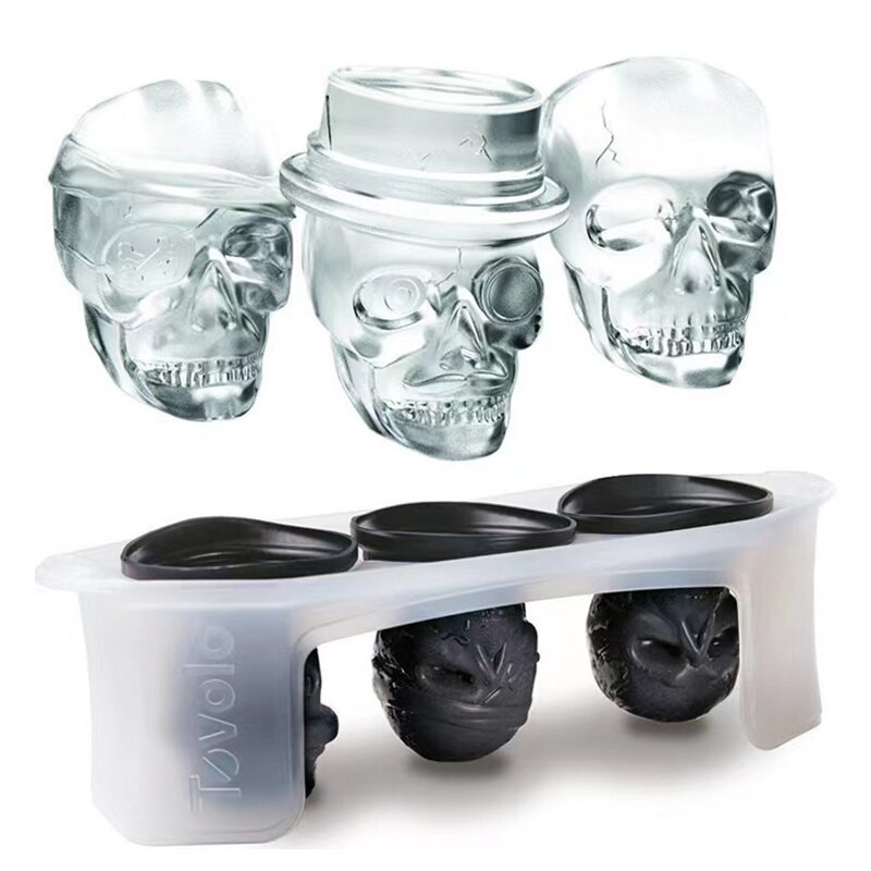 Domácnosť DIY zmrzlinová forma na opakované použitie rôznych tvarov silikónová zombie indická forma na lízanky, tyčinka na nanuk, vyrobte si tácku na veľké nanuky