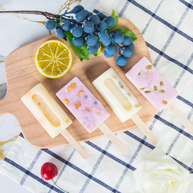 8-dutinová silikónová forma na zmrzlinu, malá štvorcová, DIY domáce formy na nanuky, dezertné formy na zmrzlinu, opakovane použiteľné nástroje