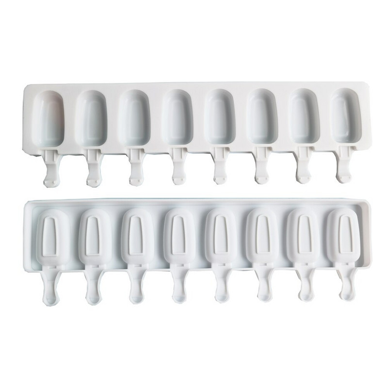 8-dierková silikónová forma na zmrzlinu, formy na ľad, DIY, domáce dezertné mrazničky, ovocné šťavy, forma na výrobu ľadových kociek