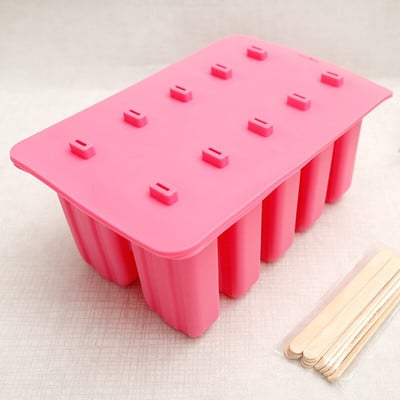 Domáca forma na zmrzlinu, formy na nanuky, tvary, silikónové formy na potravinárske účely, bez BPA s 50 tyčinkami, DIY forma na ľad Helado