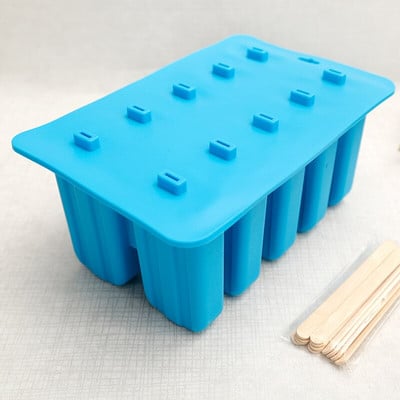 Domáca forma na zmrzlinu, formy na nanuky, tvary, silikónové formy na potravinárske účely, bez BPA s 50 tyčinkami, DIY forma na ľad Helado
