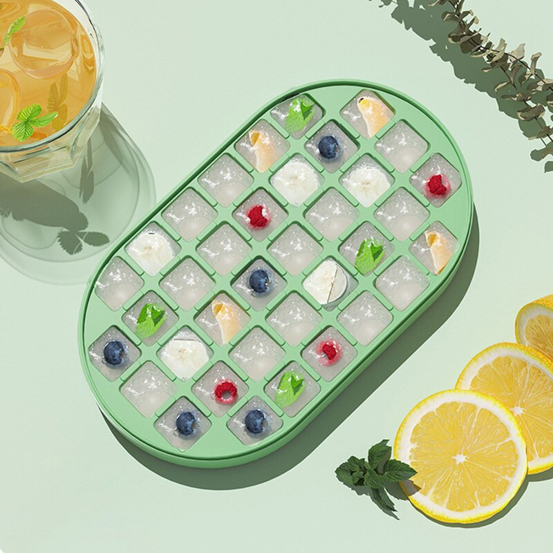 36/72 mriežok, formička na ľad s úložným boxom, domáci miska na ľad s vekom, ovocná šťava, koktail, víno, forma na ľad