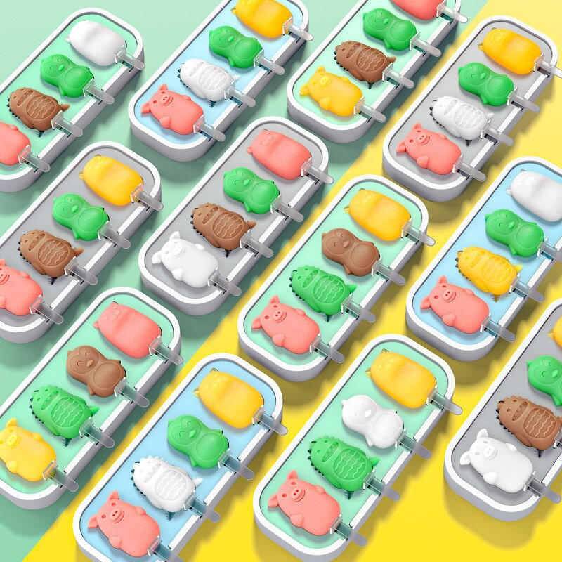 2 ks, forma na zmrzlinu, tácka na kocky ľadu, sud na nanuk, forma na dezertnú zmrzlinu s paličkou na nanuk.