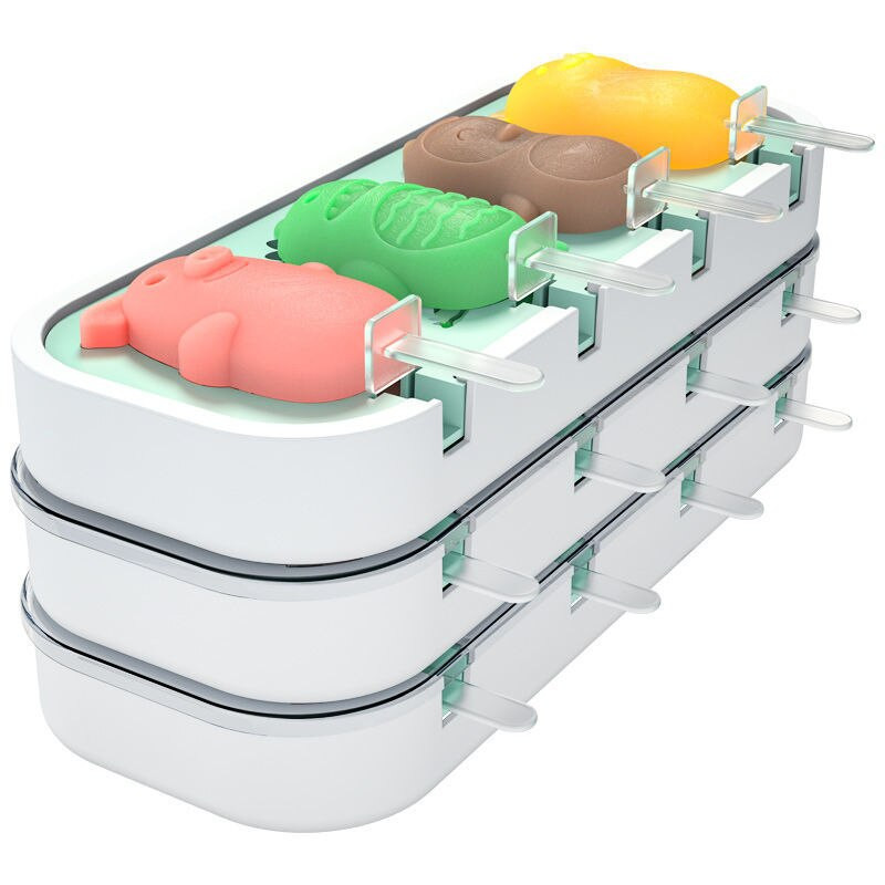 2 ks, forma na zmrzlinu, tácka na kocky ľadu, sud na nanuk, forma na dezertnú zmrzlinu s paličkou na nanuk.