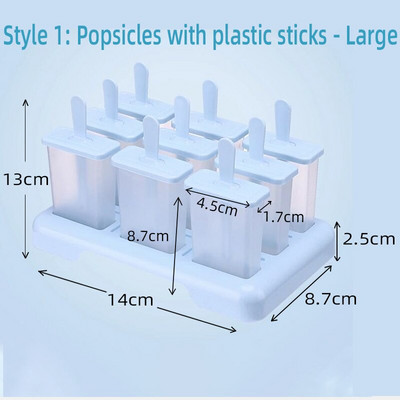 Naminis vasarinis ledų formavimas ledų formavimo formelės popsicle formelių padėklas Virtuvės dėžučių rinkinys „pasidaryk pats“ priedai