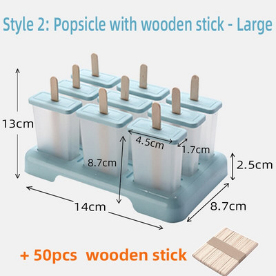 Naminis vasarinis ledų formavimas ledų formavimo formelės popsicle formelių padėklas Virtuvės dėžučių rinkinys „pasidaryk pats“ priedai
