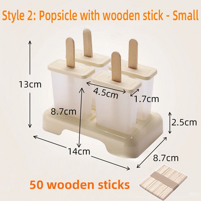Naminis vasarinis ledų formavimas ledų formavimo formelės popsicle formelių padėklas Virtuvės dėžučių rinkinys „pasidaryk pats“ priedai