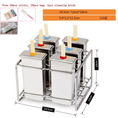 Okrúhla plochá forma na nanuk z nehrdzavejúcej ocele, zmrzlina, ovocné tyčinky, stroj na výrobu kuchynských nástrojov s držiakom, opakovane použiteľný dezertný stroj