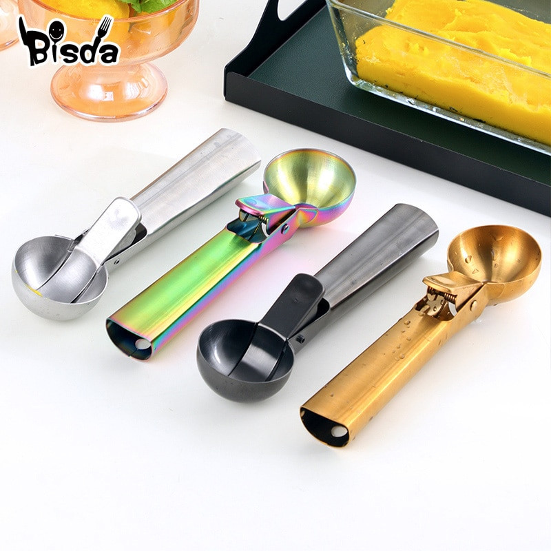 1/3 vnt. ledų kaušelis nerūdijančio plieno ledų šaukštas arbūzų balerinių vaisių desertų šaukštas ledų rutuliukų virimo aparatas virtuvės įrankiai