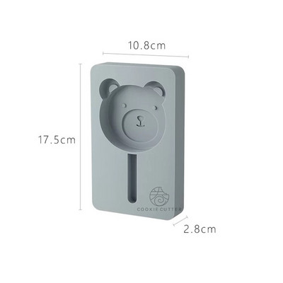 1vnt silikoninės formelės ledų šokolado formelės meškiukas triušis gyvūnėlis formos virtuvės pasidaryk pats naminis šaldiklis popsicle kepimo priedai