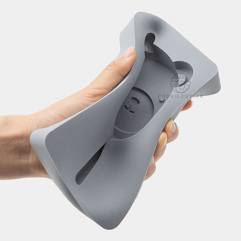 1vnt silikoninės formelės ledų šokolado formelės meškiukas triušis gyvūnėlis formos virtuvės pasidaryk pats naminis šaldiklis popsicle kepimo priedai