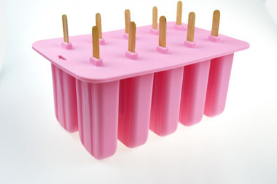 10 Ląstelių Desertinių Ledų Forma 10 Ląstelių Popsicle Formelės Ledų padėklas Puckle Formos Ledai 10 Su Silikono formele Aukšta kokybė