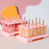 Ledų formelės Namuose pagamintos popsicle popsicle „pasidaryk pats“ ledai, šaldyti ledų kubeliai, šerbetas, ledų tinklelis, naminis spaustukų dėžutės galandtuvas