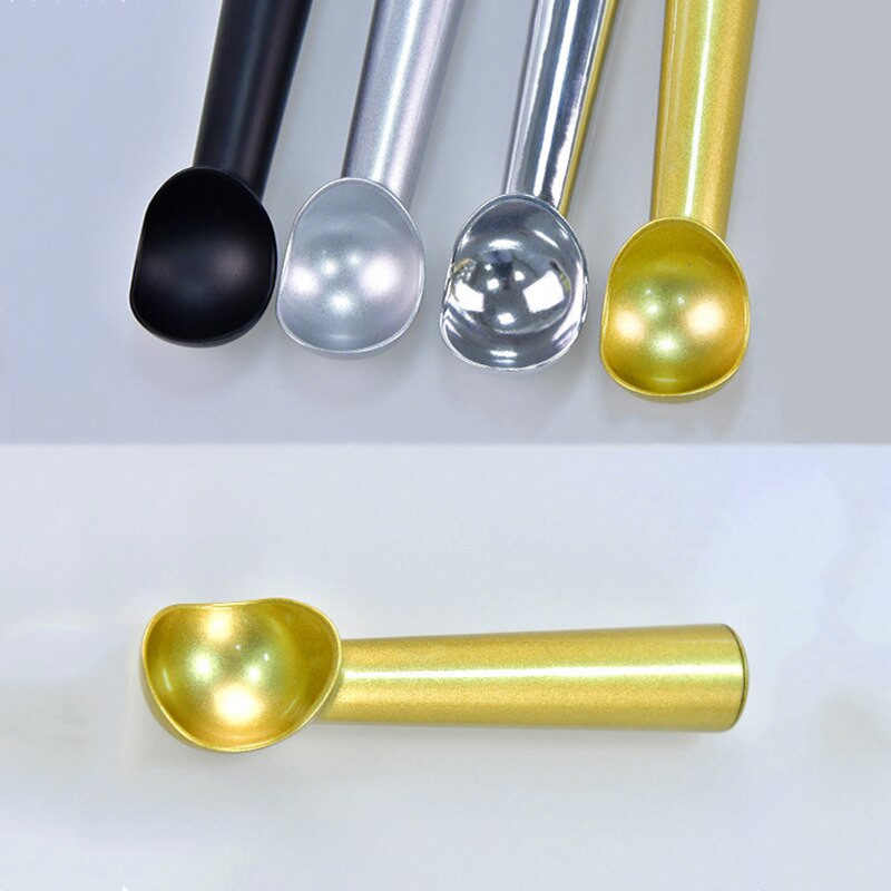 Nerūdijančio silikono ledų šaukštas Nešiojamas aliuminio lydinio nuo šlifavimo ledų gaminimo aparatas Šaldytas šaukštas namų virtuvės priedams