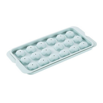 Kūrybingas apvalus ledo padėklas su dangteliu Plastikinis ledo kubelio formos šaldytuvas Sferinis ledo dėžutė Didelė ledo formų ledo dėžutė ledo kubelių gaminimo mašina