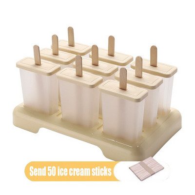 Forma na zmrzlinu, 9 foriem na ľad, sada foriem na nanuky, čokoládový tácok, domáci mrazák na dezerty, ovocná šťava, formička na nanuky, tyčinky na výrobu zmrzliny