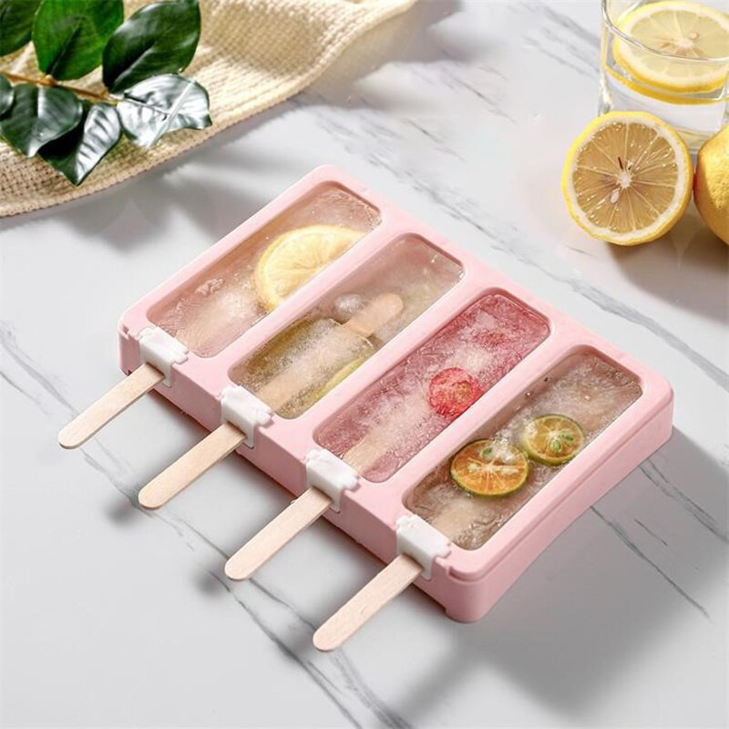 Forma na zmrzlinu, 9 foriem na ľad, sada foriem na nanuky, čokoládový tácok, domáci mrazák na dezerty, ovocná šťava, formička na nanuky, tyčinky na výrobu zmrzliny