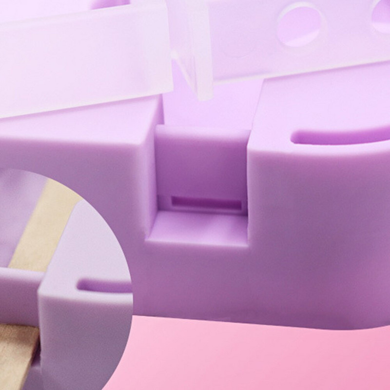 Silikónová šablóna na zmrzlinu v tvare dinosaura so 6 PP tyčinkami, ľahko sa uvoľňuje, multifunkčná 4-farebná forma na zmrzlinu wzpi