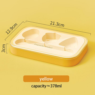 Silikónová forma na nanuk v tvare ovocia s viečkom, potravinárskej kvality, formy na zmrzlinu, kuchynský mrazák, tácka na ľad