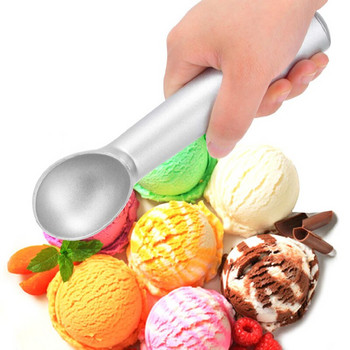 Εργαλεία Gadget Κουζίνας Από κράμα αλουμινίου Γυαλισμένη παχιά λαβή Αντικολλητική αντιφλεγμονώδης σέσουλα παγωτού Κουτάλι παρασκευής μπάλας παγωτού