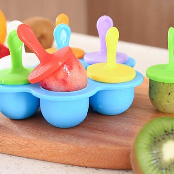 Mini 7Holes Pepsi Ice Cream Mild Baby Food Mold Kitchan Godgets Силиконова тава Supplement Box Аксесоари за готвене Инструменти за печене