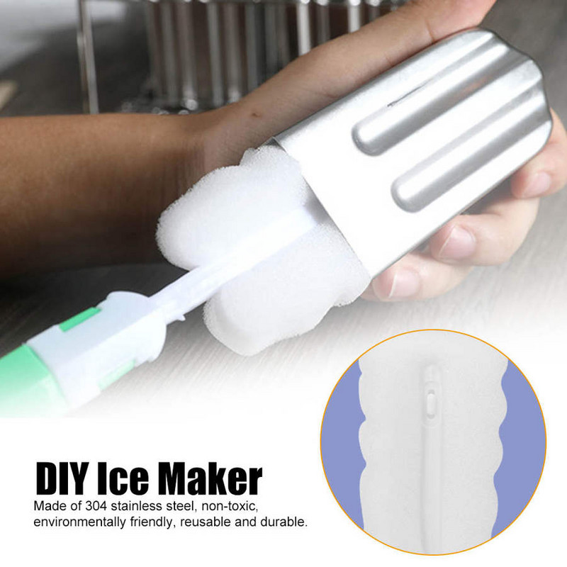 Okrúhla/plochá forma na zmrzlinu, detská DIY zmrzlina, nerezová forma na jogurt, domáce kuchynské potreby, opakovane použiteľná a odolná forma na zmrzlinu