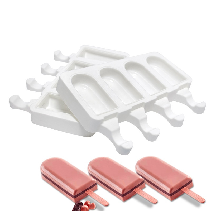 6 typov letných foriem na zmrzlinu, silikónových foriem na šišky, foriem na nanuky, DIY mrazničky, nástrojov na výrobu želé, misky na ľadové kocky s 50 drevenými tyčinkami.