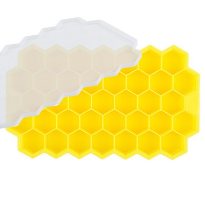 Kreatívny silikónový výrobník ľadu s voštinovým vzorom, formička na nanuky, tácky na whisky, koktail, odnímateľná silikónová forma na ľad, kuchynské pomôcky