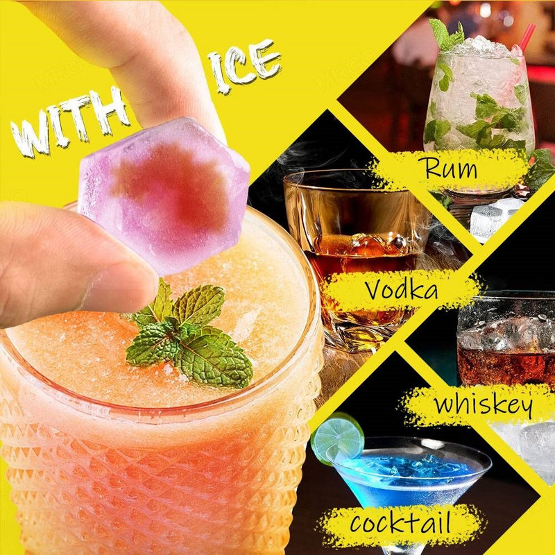 Kreatívny silikónový výrobník ľadu s voštinovým vzorom, formička na nanuky, tácky na whisky, koktail, odnímateľná silikónová forma na ľad, kuchynské pomôcky