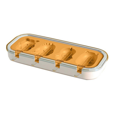 Roztomilé silikónové formy na zmrzlinu, výrobník ľadových kociek s krytom, veľkokapacitná domáca forma na zmrzlinu, kuchynské pomôcky, príslušenstvo