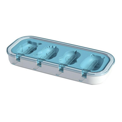 Roztomilé silikónové formy na zmrzlinu, výrobník ľadových kociek s krytom, veľkokapacitná domáca forma na zmrzlinu, kuchynské pomôcky, príslušenstvo