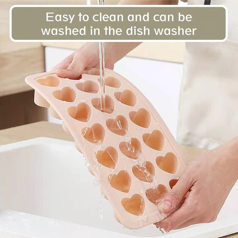 21 mriežok, silikónová forma v tvare srdca, miska na ľad, silikónová forma na čokoládu, domáca ľadová plastová krabička na ľad, sušienky, pečenie, dekorácia torty