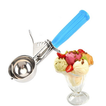 Лъжица за сладолед от неръждаема стомана 304 Машина за производство на ледени топки Тесто за ледени бисквитки Местни топки Ястия с ориз Лъжица за сладолед Кухненски инструменти