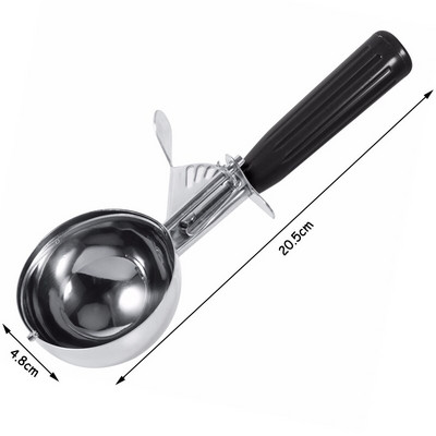 Naberačka na zmrzlinu z nehrdzavejúcej ocele 304, výrobník ľadových guľôčok, cesto na ľadové sušienky, mäsové guľôčky, ryžové misky, lyžica na zmrzlinu, kuchynské náradie