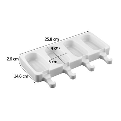 UPORS 4/8 Cavity Popsicle silikoninės formelės Daugkartinio naudojimo maistinės silikoninės ledų formelės BPA nemokamos ledų padėklai „pasidaryk pats“ virtuvės įrankiai