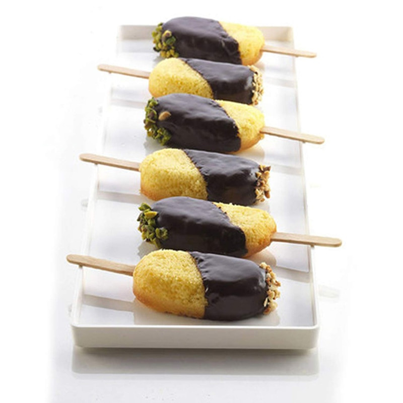 UPORS 4/8 Cavity Popsicle silikoninės formelės Daugkartinio naudojimo maistinės silikoninės ledų formelės BPA nemokamos ledų padėklai „pasidaryk pats“ virtuvės įrankiai