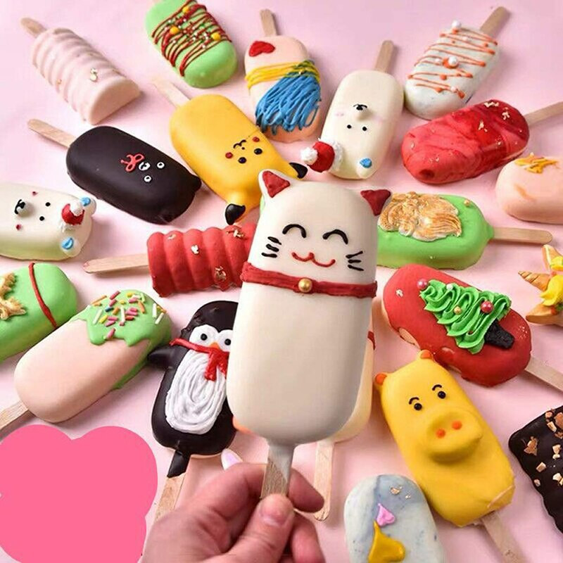 UPORS 4/8 Cavity Popsicle silikoninės formelės Daugkartinio naudojimo maistinės silikoninės ledų formelės BPA nemokamos ledų padėklai „pasidaryk pats“ virtuvės įrankiai