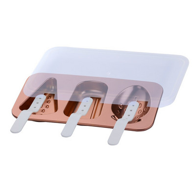 1/3 ks nerezová oceľová forma na zmrzlinu, opakovane použiteľné formy na nanuky, DIY domáce roztomilé mrazničky, ovocná šťava, ľad, forma na nanuky, podnos na ľad