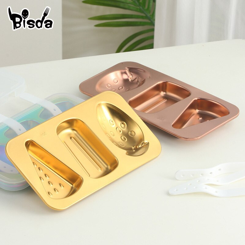 1/3 ks nerezová oceľová forma na zmrzlinu, opakovane použiteľné formy na nanuky, DIY domáce roztomilé mrazničky, ovocná šťava, ľad, forma na nanuky, podnos na ľad